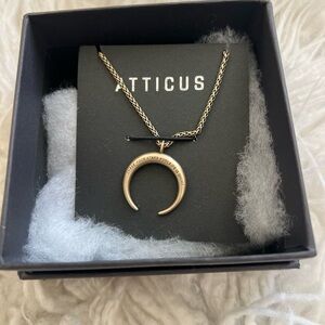 Atticus Gold Crescent Necklace